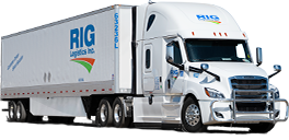 RIG Logistics highway truck and trailer 